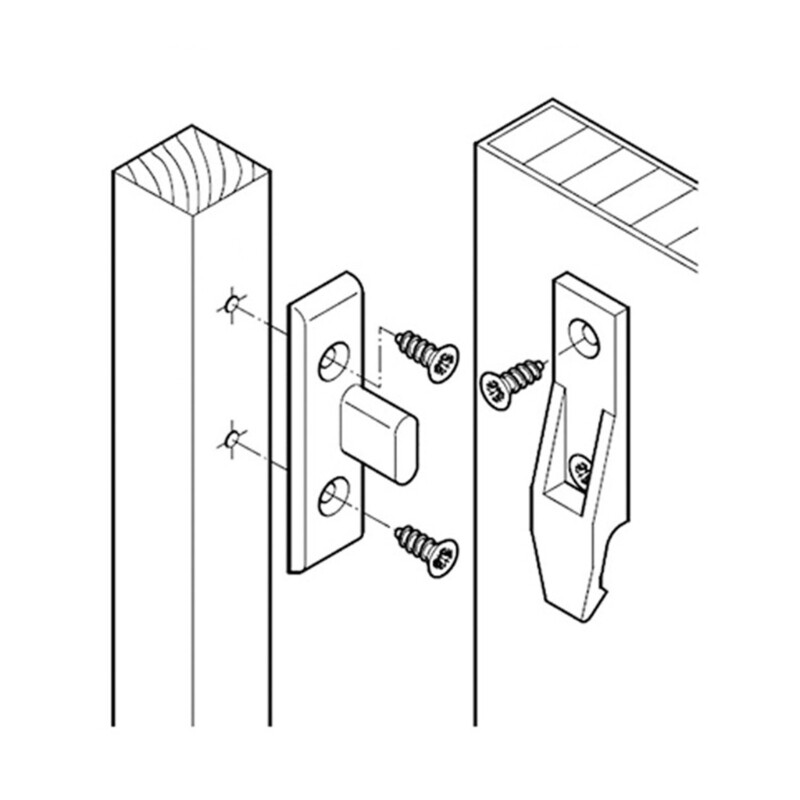 10Pcs Kitchen Plinth Fasteners Press Fit Push In Fittings Bracket Panel Clip gallery