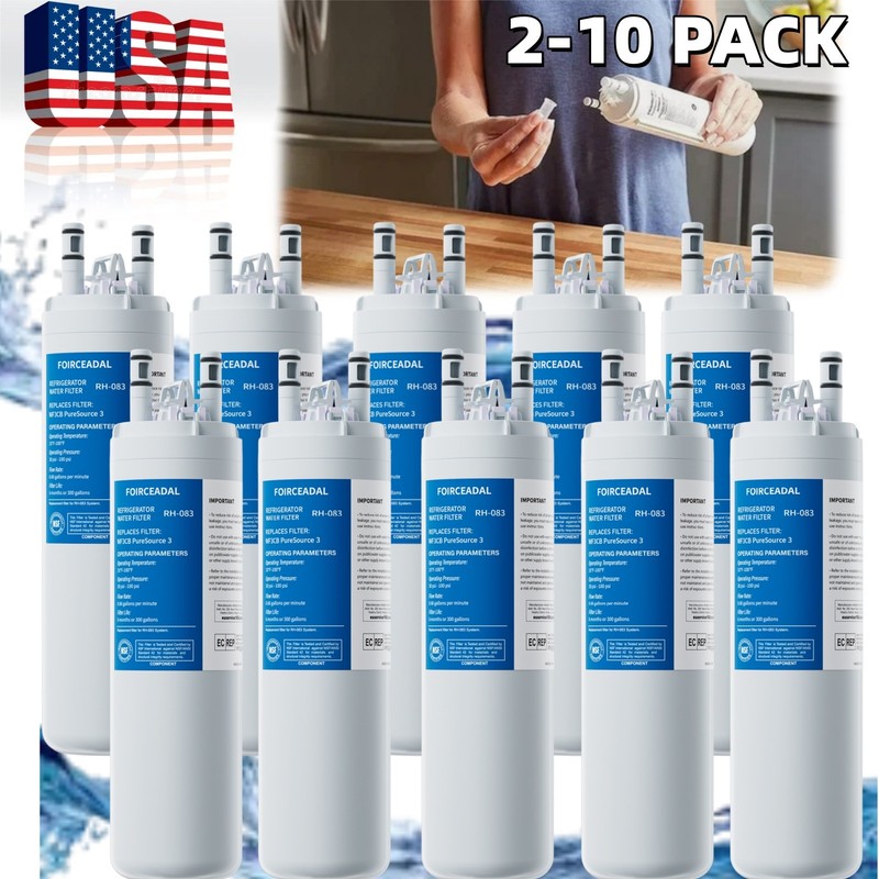 New for Frigdaire WF3CB PureSource 3 Refrigerator Water Filter 2-8PACK gallery