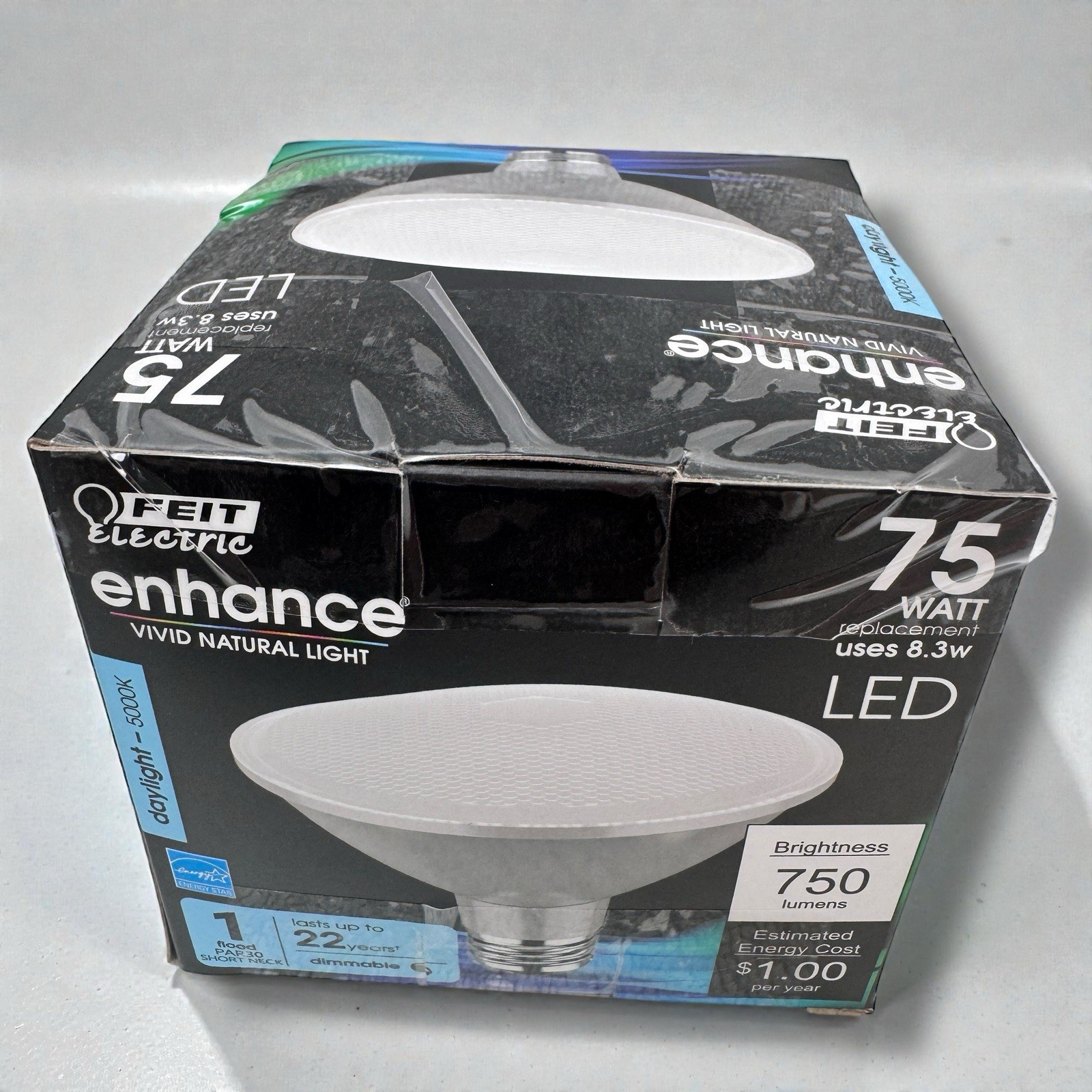 Feit Enhance PAR30 E26 (Medium) LED Bulb Daylight Dimmable 750 lumens Short Neck gallery