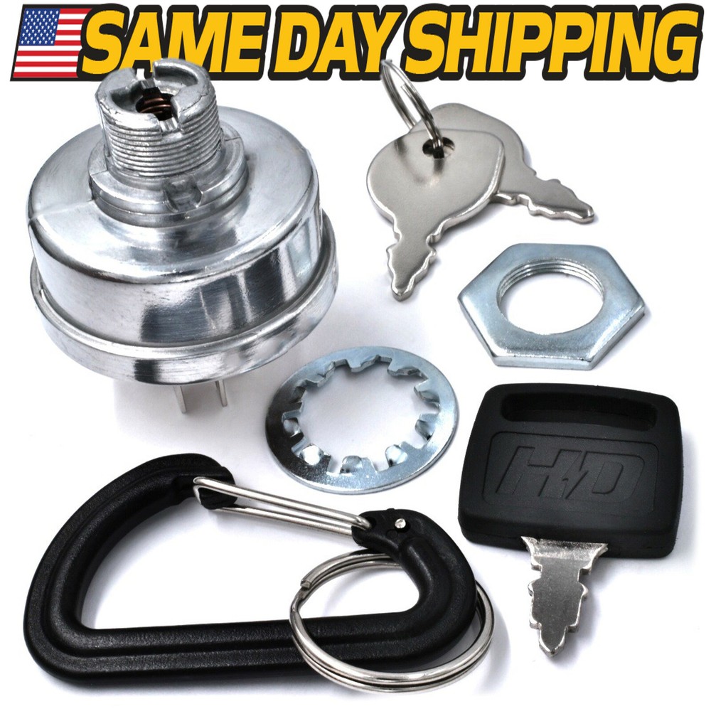 Starter Ignition Switch fits Scag 48798 w/ 3 Keys & FREE Carabiner & Key UPGRADE