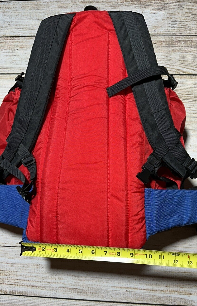 Vtg Kelty Redwing RG Internal Frame Soft Pack Backpack Red Blue 5