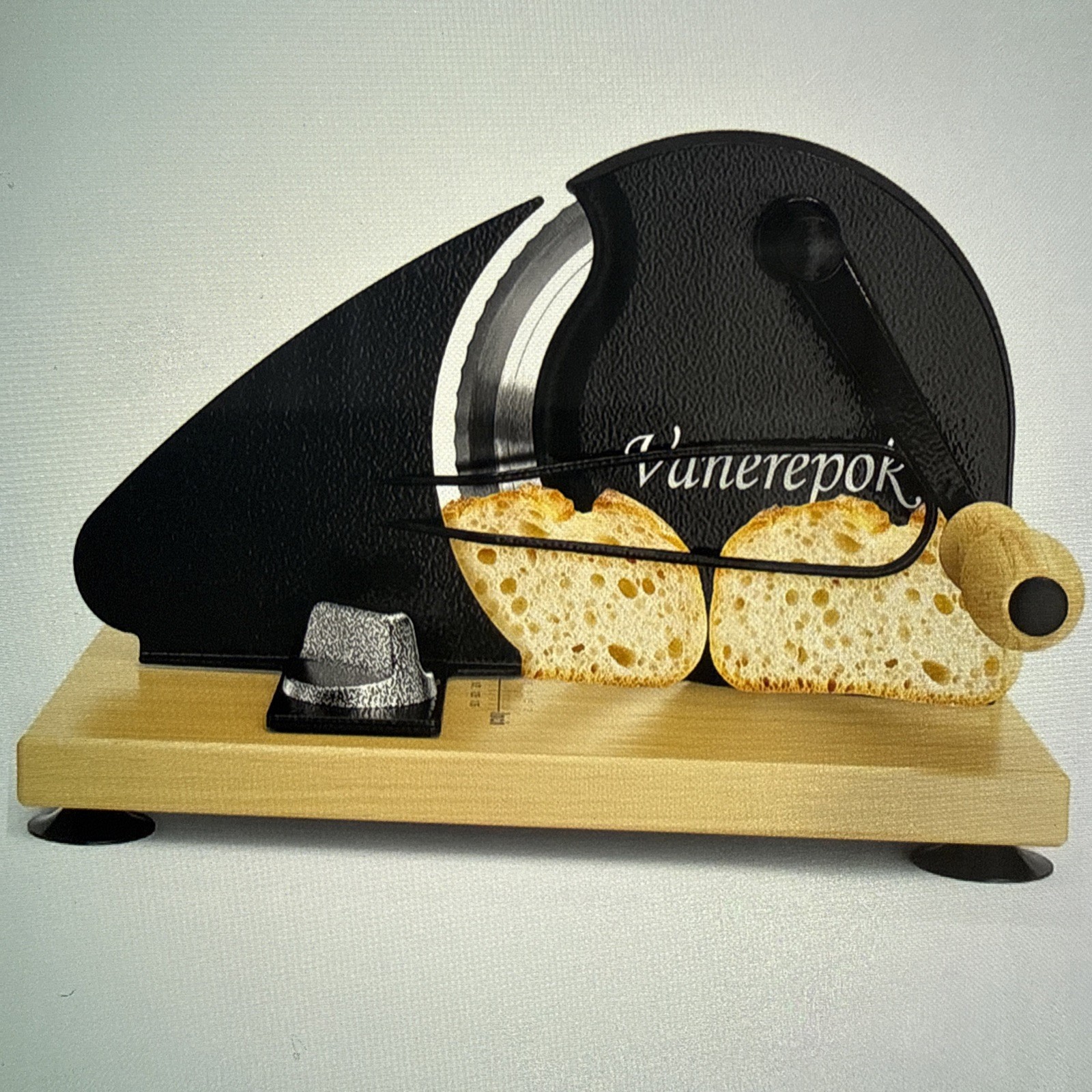 vanerepok Upgrade Manual Bread Slicer for Homemade Sourdough Large, Obsidian gallery