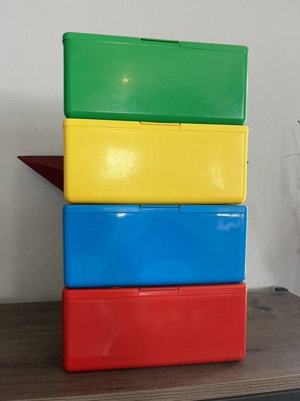Chubs Stackables 4 Empty Building Blocks Empty Canister Baby Wipe Container gallery