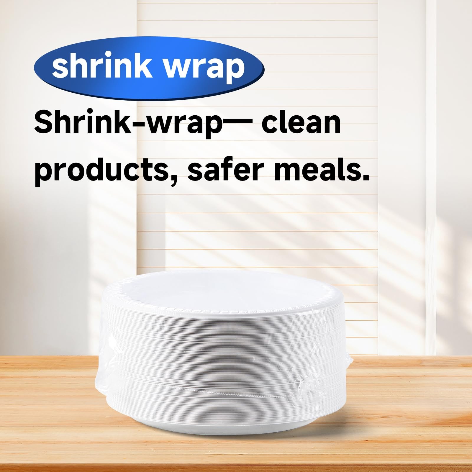 150 Pack 10" White Disposable Plates Heavy Duty - Shrink Wrapped Ready to Use gallery