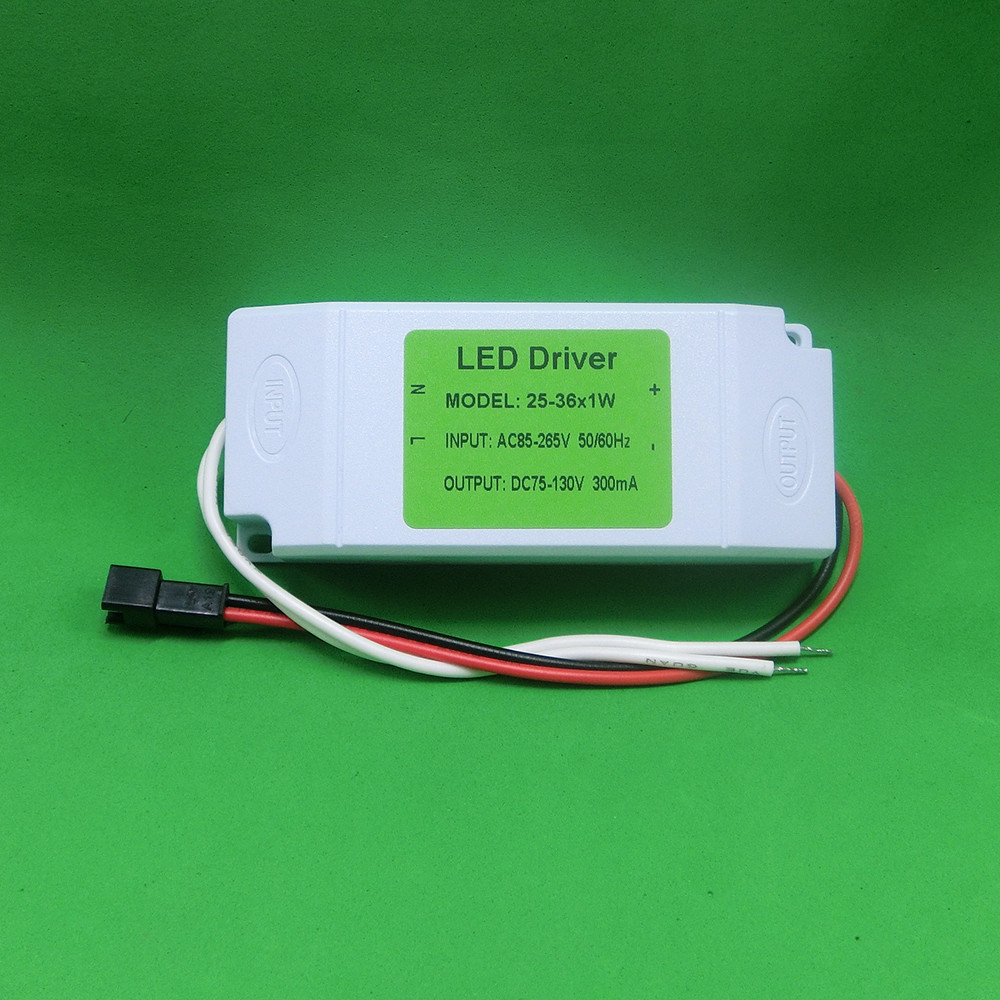 AC LED Driver +Shell 25~36x1W 300mA Power Supply Lamp Light Bulb 25W 28W 30W 36W gallery