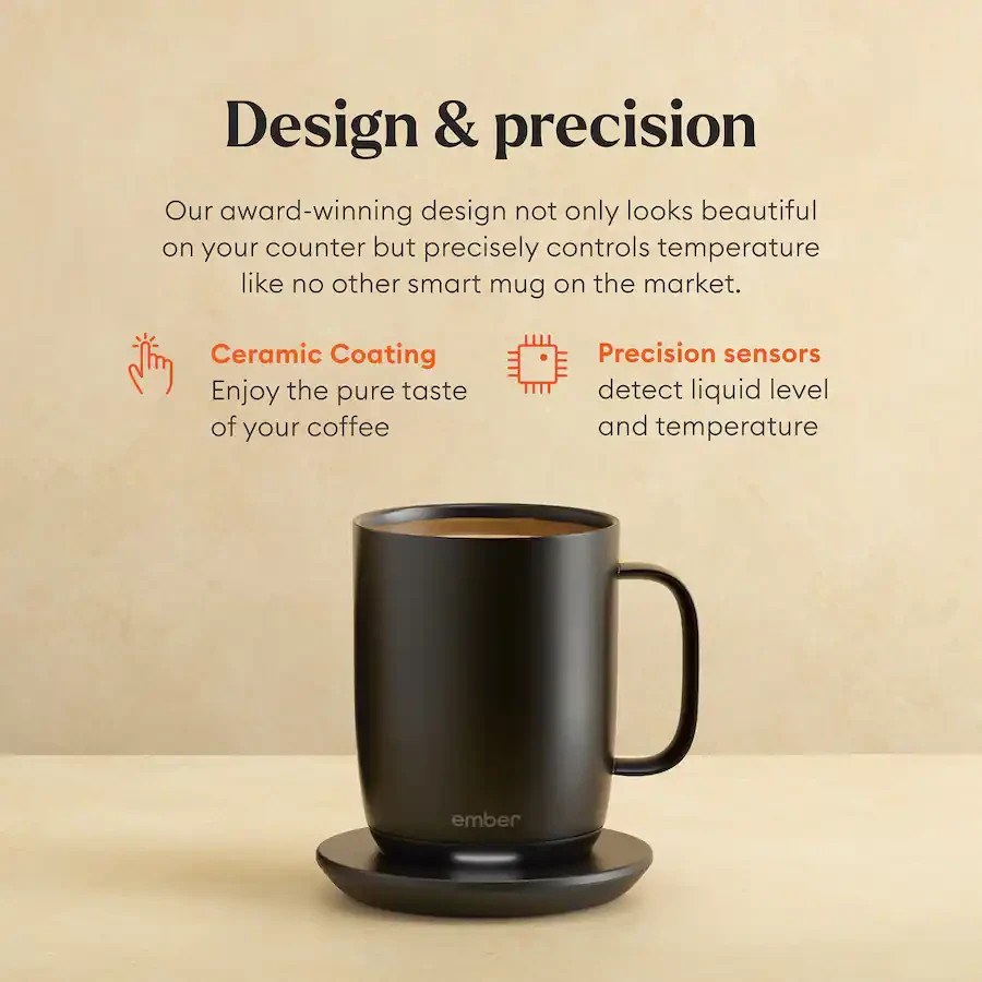 NEW SEALED! Ember 14 oz Ceramic Temperature Controlled Smart Mug CM191400US gallery