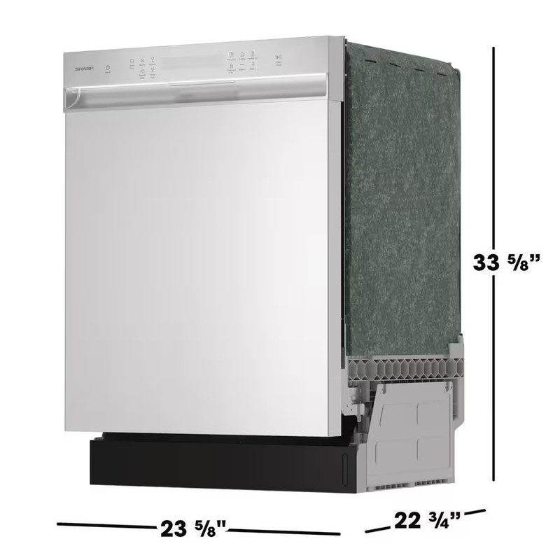 24 in Front Control Standard Built-In Dishwasher with Stainless Steel Tub and 5 gallery