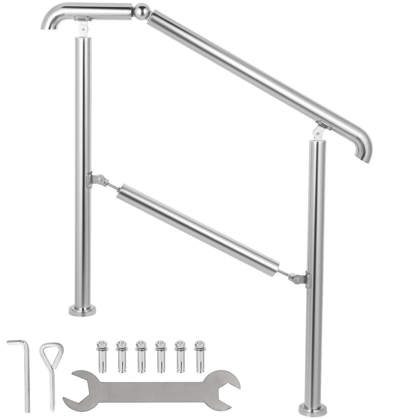Corrosion Resistant 304 Stainless Steel Handrail 2-3 Steps 441lb gallery