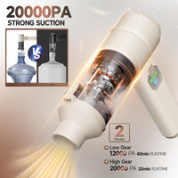 Cordless Handheld Car Vacuum Cleaner 20000PA Suction & Air Duster 4-in-1 gallery