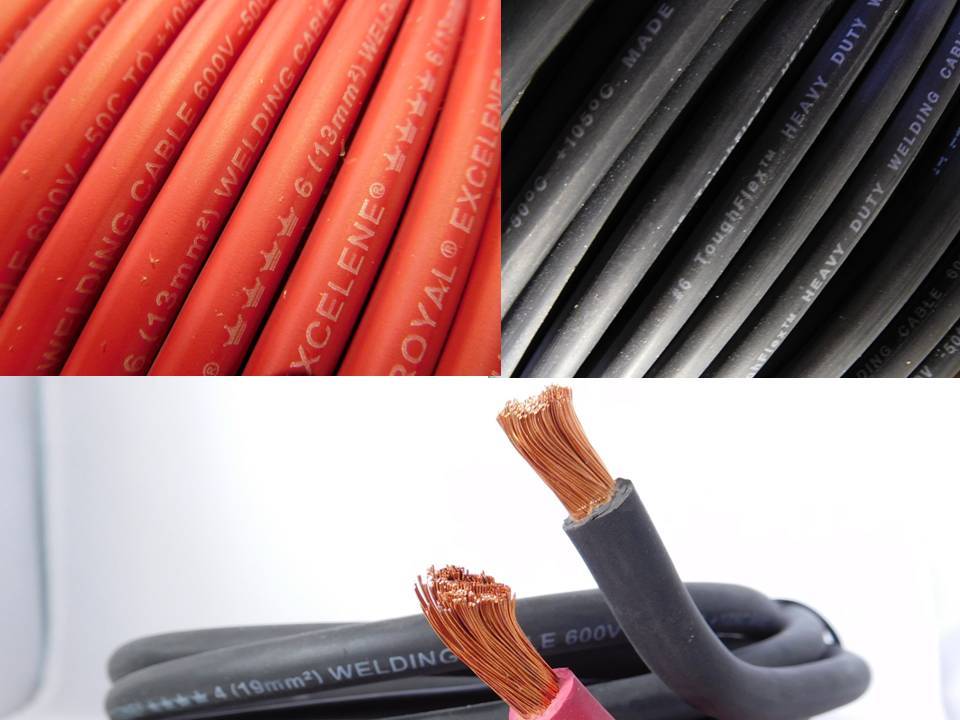 6 AWG GAUGE 100% COPPER BATTERY CABLE SOLAR CABLE WELDING CABLE RED BLACK - USA gallery