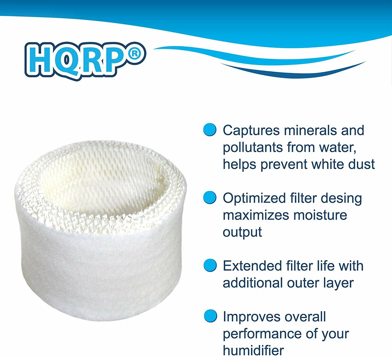 3-Pack HQRP Wick Filter for ReliOn Humidifier WA-8D Prefilter Replacement gallery