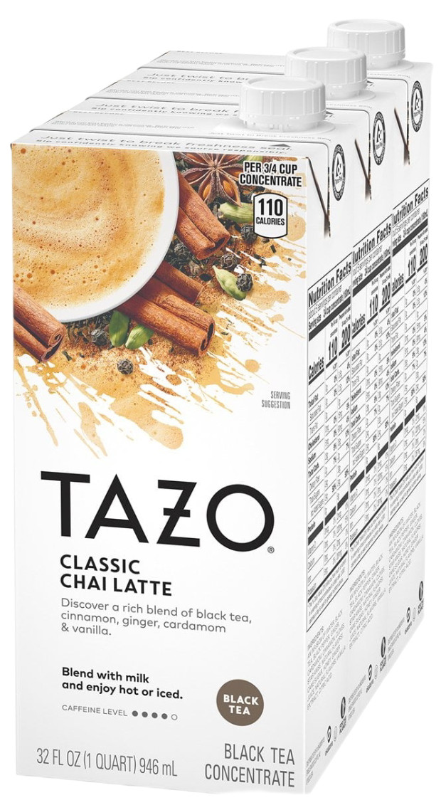 3 - (32oz Each) TAZO Tea (Concentrate) - Chai Latte Black Tea - BB May 2027 gallery