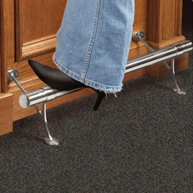 Combination Bar Mount Foot Rail Bracket Kit - 2"OD Brush Stainless Steel Tubing gallery
