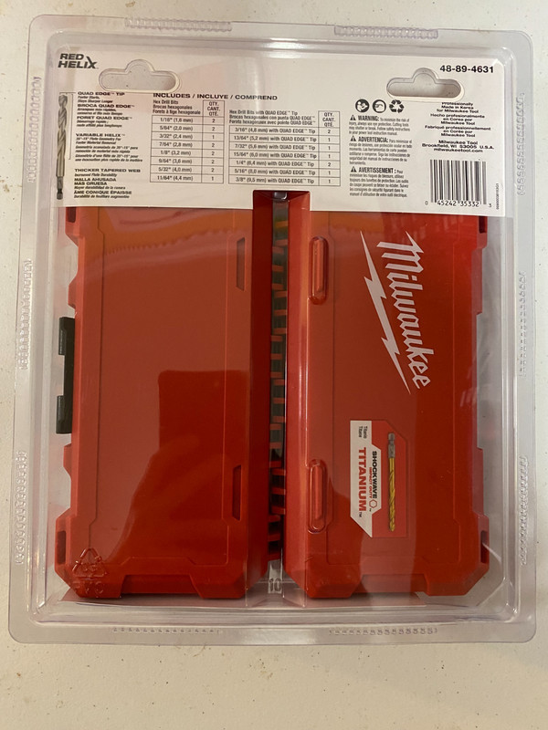 New Milwaukee Shockwave 23-Pc Titanium Drill Bit Set 48-89-4631 gallery