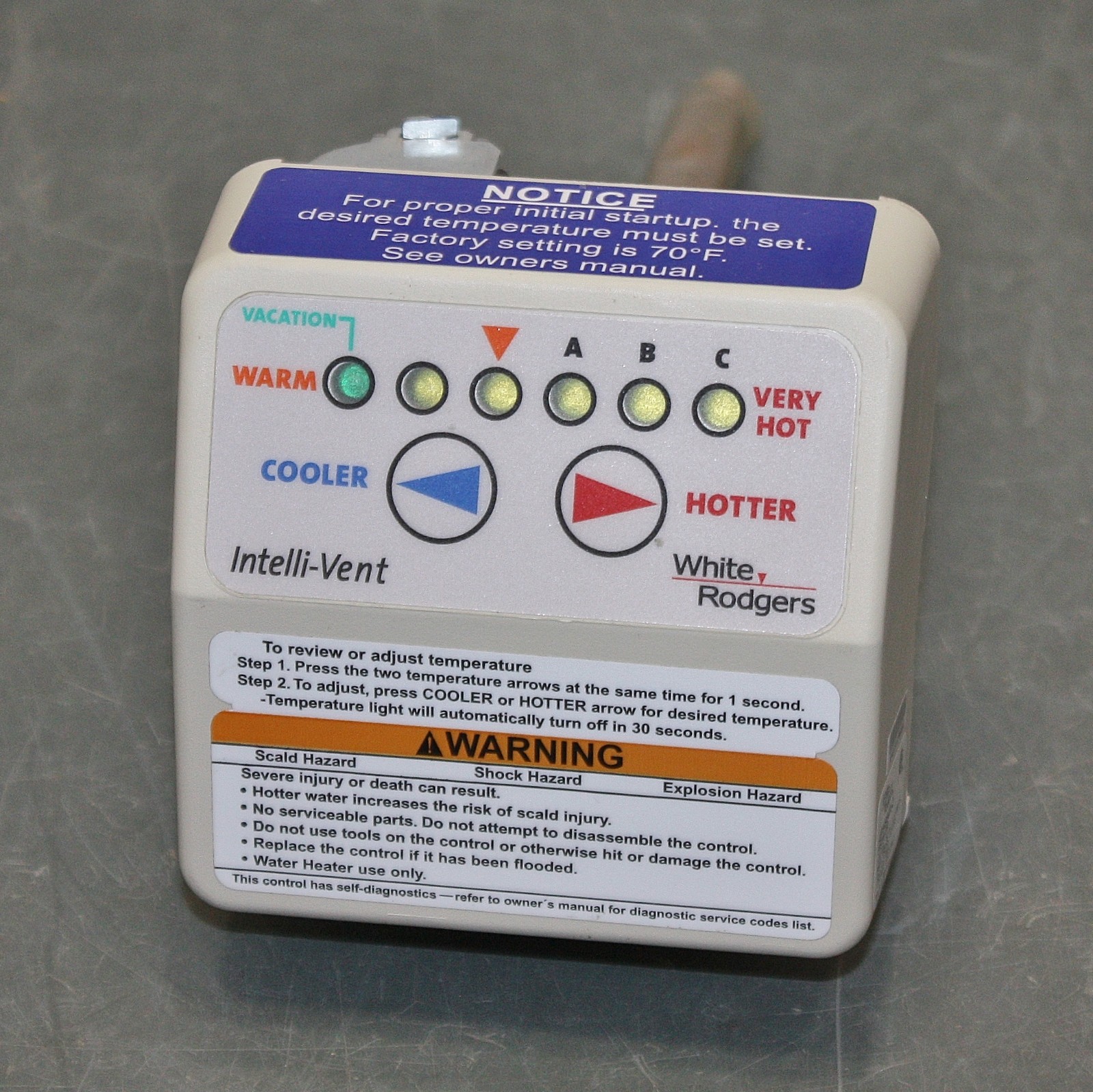 Rheem Natural Gas Control Thermostat SP14904A, Water Heater, White Rodgers gallery