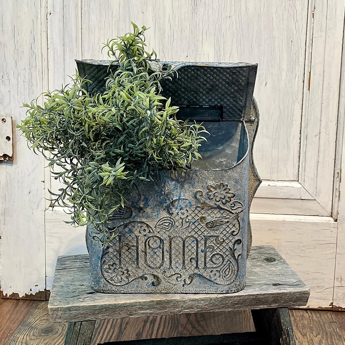 Vintage Wall Mount Mailbox for Outside Metal Decor Mailboxes Antique Style No... gallery