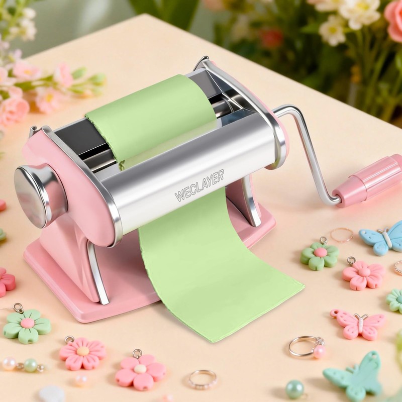 Polymer Clay Press Machine,Clay Roller Machine,Includes Clamp and Hand gallery