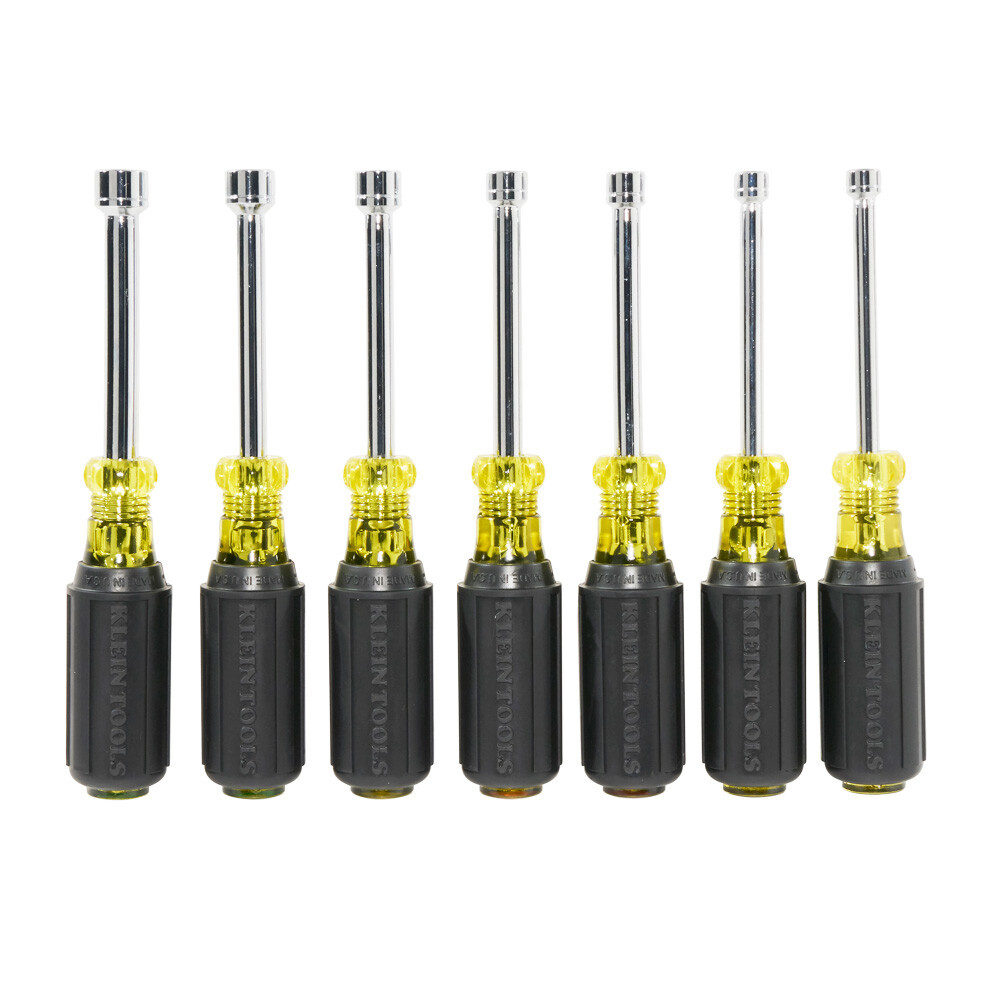 Klein Tools 65160 Metric Nut Driver Set, 3-Inch Shafts, 7-Piece gallery