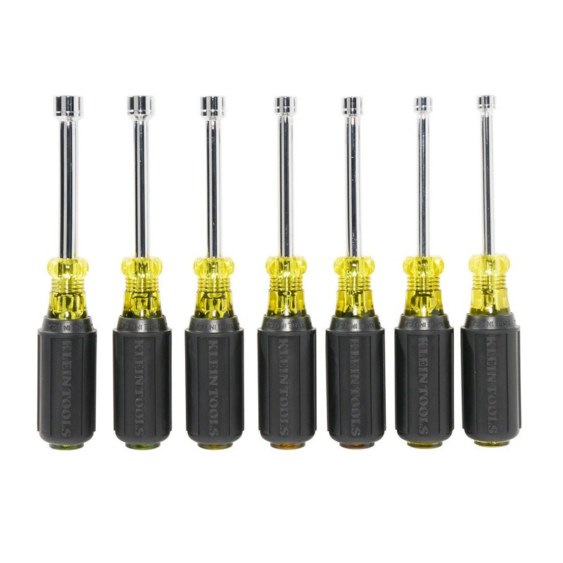 Klein Tools 65160 Metric Nut Driver Set, 3-Inch Shafts, 7-Piece gallery