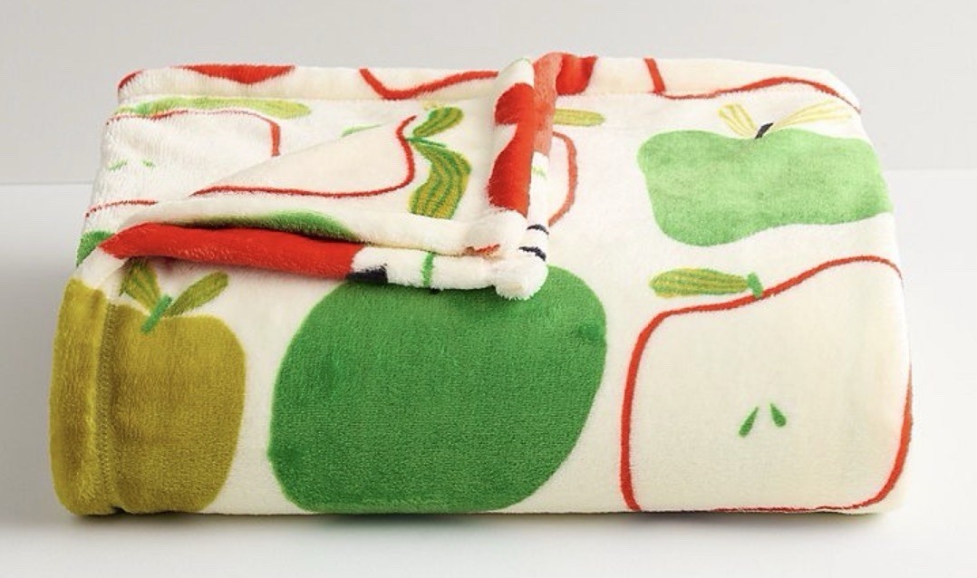 Fall & Harvest APPLES Apple Print 5x6' Oversized THROW BLANKET The Big One® NEW! gallery