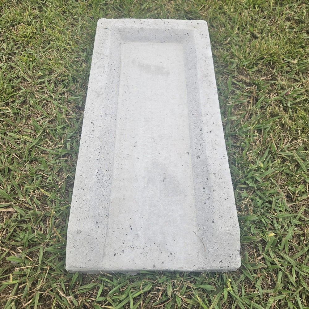 Concrete Gutter Splash Block - Approximately 23.5 Inches Long And 11 Inches Wide