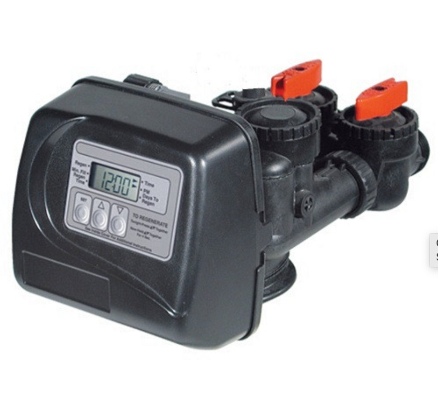 Clack WS1 Filter Control Valve with Bypass and Tail Kit 1" Male Threaded Elbows gallery