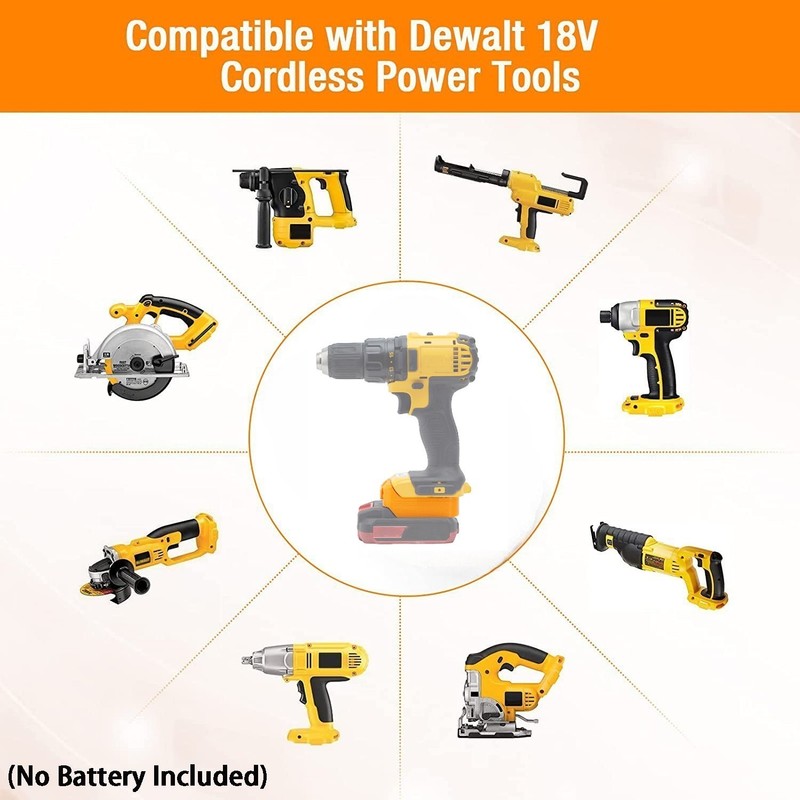 1X Adapter For Bauer 20V Lithium-ion Battery Converter to for Dewalt 20V Tools gallery