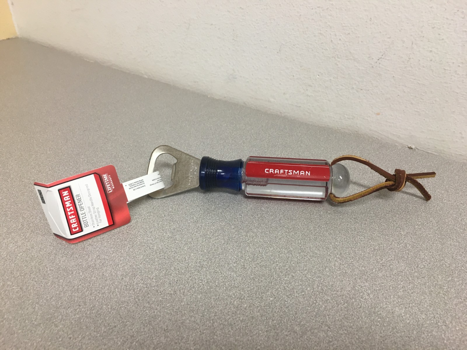 Craftsman Multicolored Plastic/Stainless Steel Manual Bottle Opener gallery