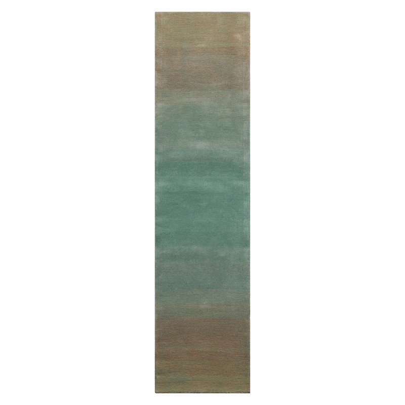 Multi Size Turquoise Ombre Wool Hand Tufted Contemporary Area Rug gallery