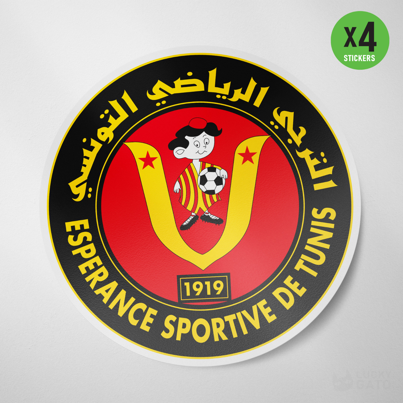 (4 Pack) Esperance Sportive Tunis Tunisia Vinyl Sticker Decal Soccer Taraji EST gallery