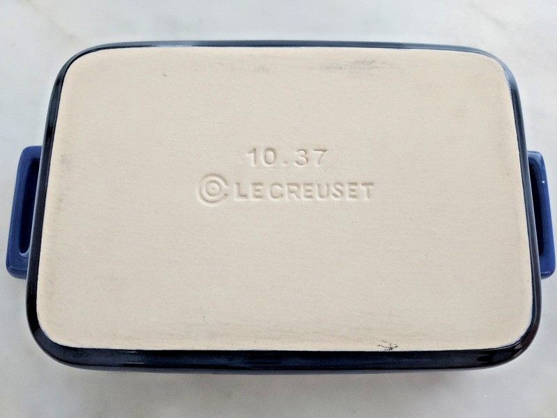 Le Creuset Blue Small Rectangular Baking Casserole Dish 7" X 5" X 2” gallery