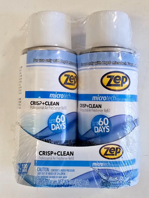 Zep Crisp+Clean Refill (2-Pack) 3 Ounces microtech fragrance system - TMFB32PK gallery