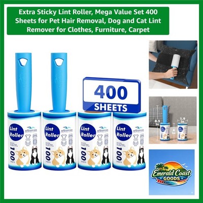 Travel-Friendly Lint Roller Set – 400 Sheets with Easy Tear Design for Pet Hair gallery