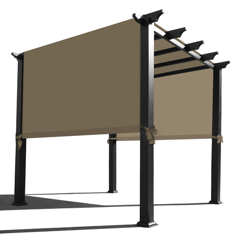 Universal Replacement Waterproof Pergola Shade Cover Canopy w/ Rod Pocket 6Color gallery