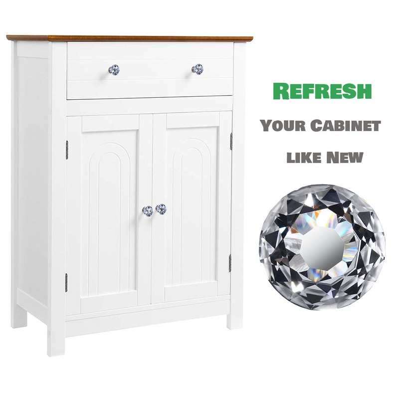 25 pcs Crystal Glass Knobs Drawer Pulls Kitchen Bathroom Cabinet Dresser gallery