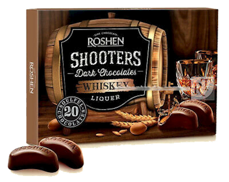 ROSHEN Chocolate *SHOOTERS* With WHISKEY GIFT BOX Made in Ukraine 150g gallery