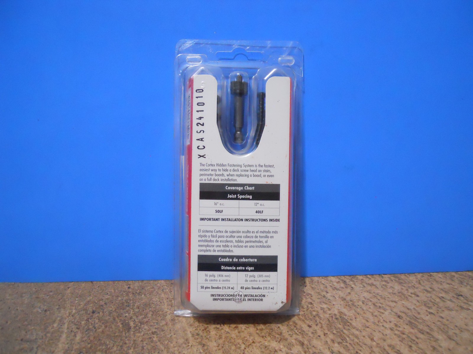 FastenMaster Cortex 2-1/2" Fiberon Decking Hidden Fastening Screw Spiced Rum gallery