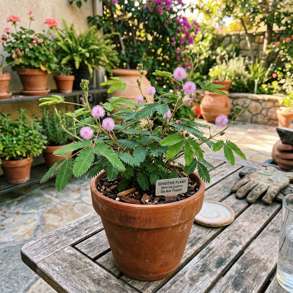 100 Pink Sensitive Plant Seeds - Mimosa Pudica Interactive Houseplant Fun gallery