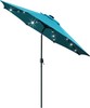 9' Solar LED Lighted Patio Umbrella W/8 Ribs/Tilt Adjustment & Crank Lift System gallery