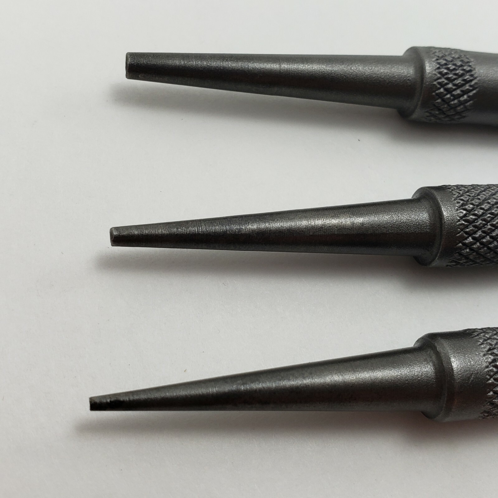 Wilde Tool 3 Pc Nail Punch Set Made in USA 1/32, 1/16, 3/32 gallery