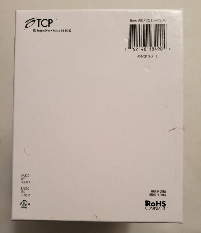 TCP Dimmable PAR30 LED Tech Flood Light Bulb 750 Lumens 75 Watt 14W 3000K gallery