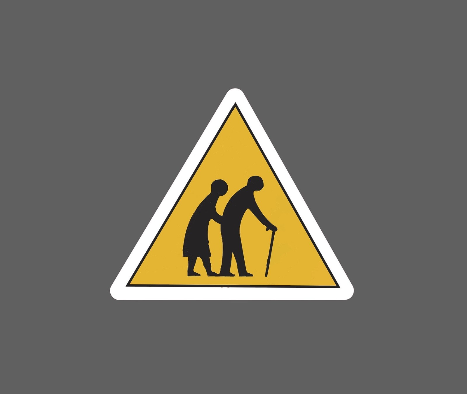 Warning Old People Sticker Waterproof NEW - Buy Any 4 For $1.75 EACH Storewide! gallery