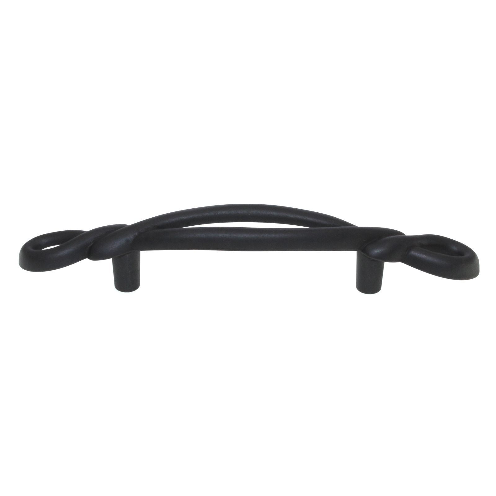 Hickory Hardware French Twist 3" Ctr Cabinet Arch Pull Black Iron P3451-BI gallery