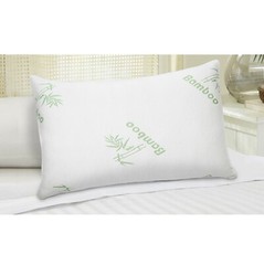 Queen Size Soft Plush Bamboo Memory Foam Support Pillow