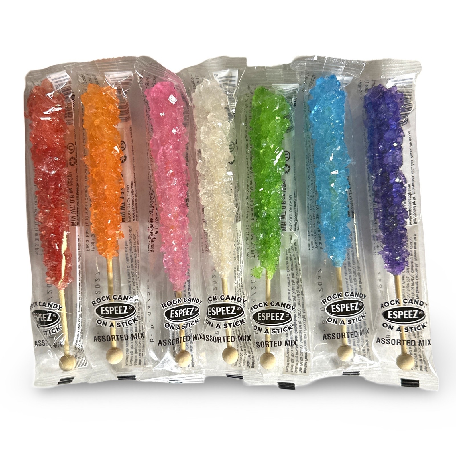 Colorful Rock Candy Sticks Lollipops, Made with Cane Sugar, Assorted colors | 6 gallery