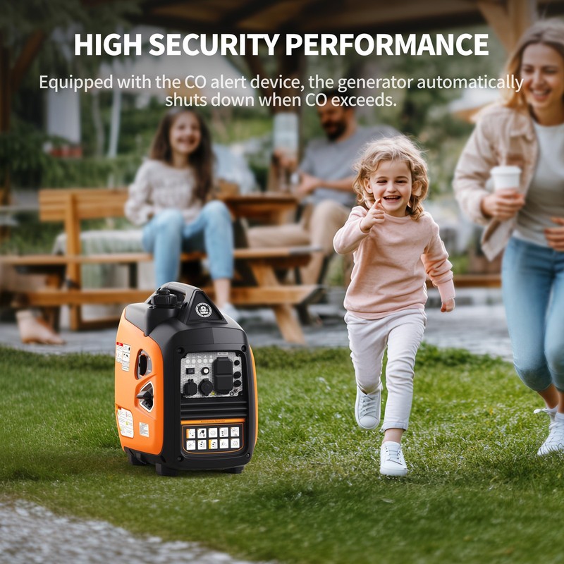 Efurden Portable Inverter Generator 2500W Ultra-Quiet 10H Runtime Gas Generator gallery