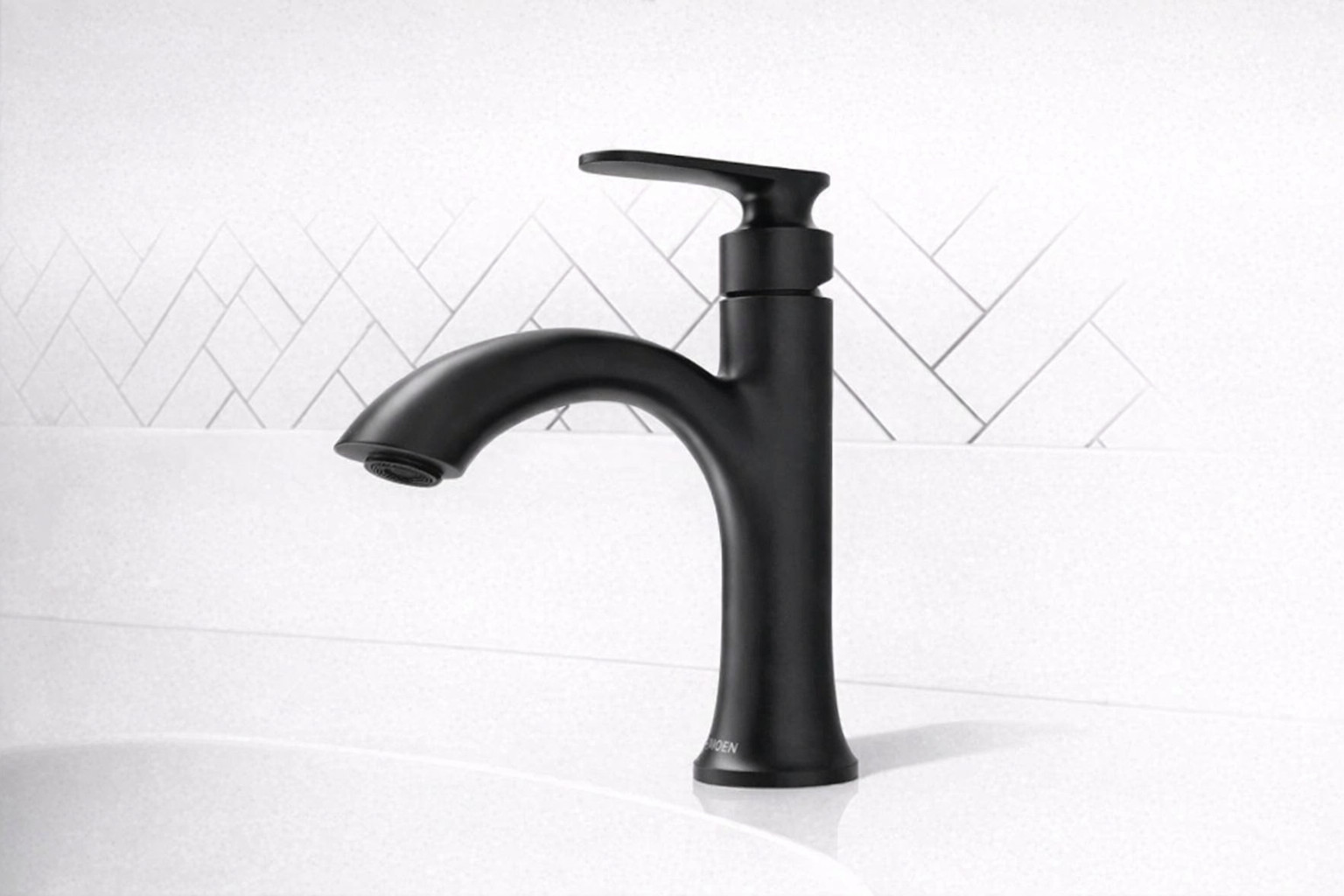 Moen Ellicott Single Handle Bathroom Faucet - Matte Black - 84632BL - New in Box gallery