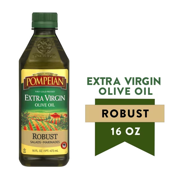 Pompeian Smooth Extra Virgin Olive Oil - 16 fl oz Pack Of 2 With Free Shipping gallery