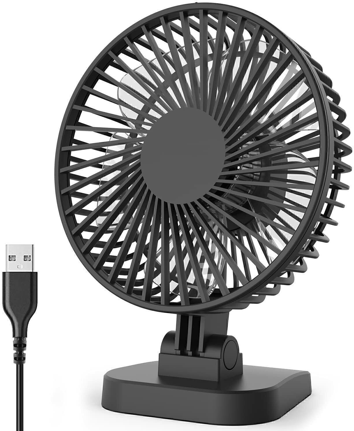 Mini USB Desk Fan Quiet Personal Cooler USB Powered Portable Table Fan US gallery