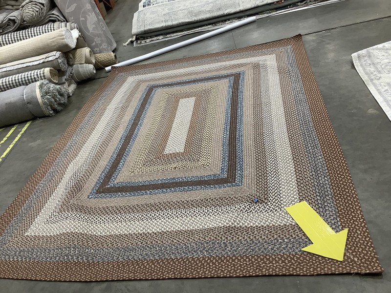 BROWN MULTI 8'-0" x 10'-0" Broken Thread Rug, Reduced Price 1172681950 BRD313A-8 gallery